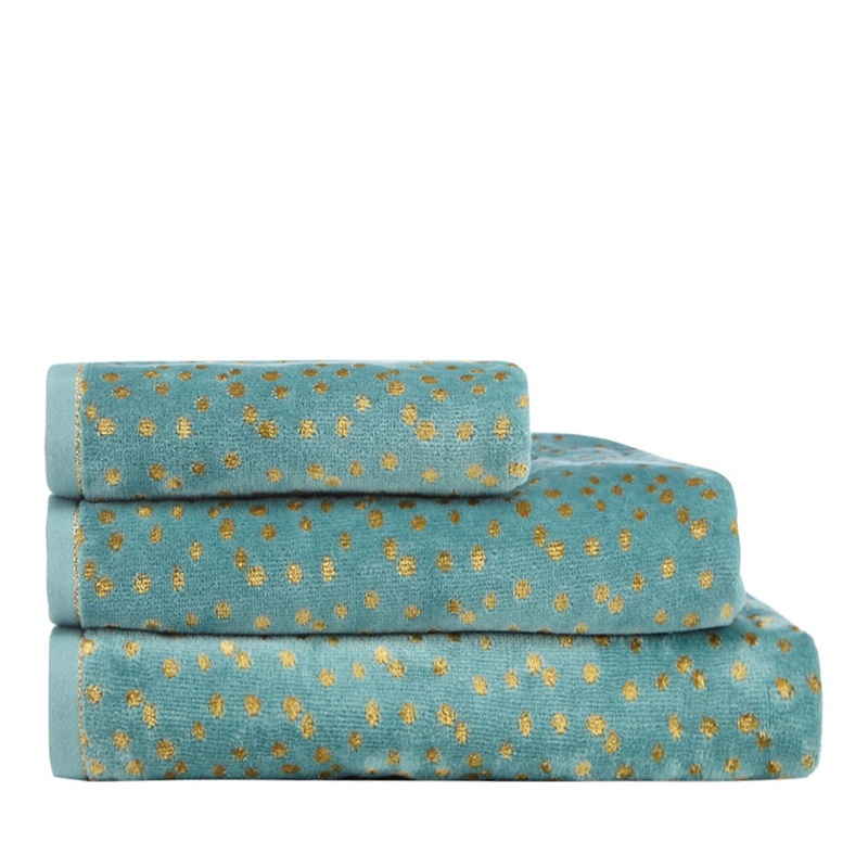 Home Collection - Aqua 'Cosmo' Metallic Dot Towel Review