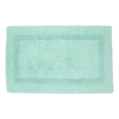 Pale green luxury reversible bath mat                                                                                           