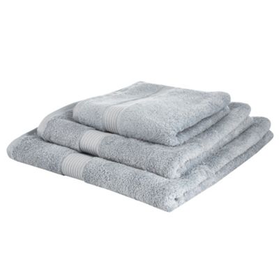 Light blue Fine Linens Egyptian cotton towels