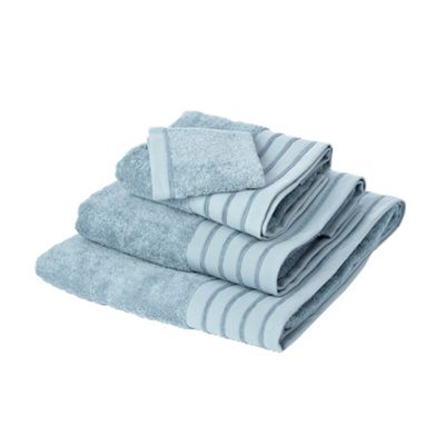 Light blue organic towels