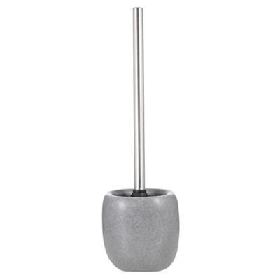 Grey stone shaped toilet brush holder