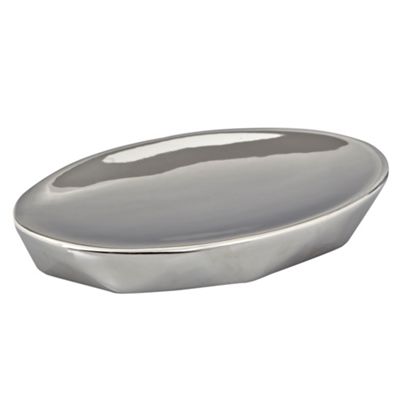 Rocha.John Rocha Silver faceted soap dish