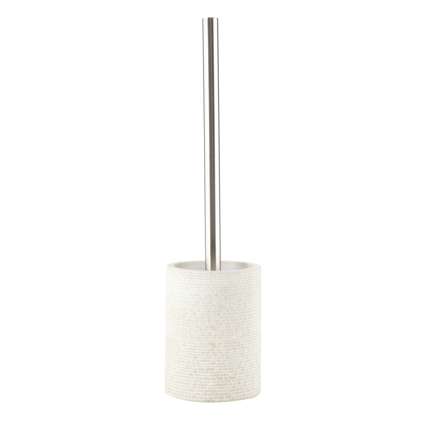 RJR.John Rocha Designer cream stone toilet brush holder