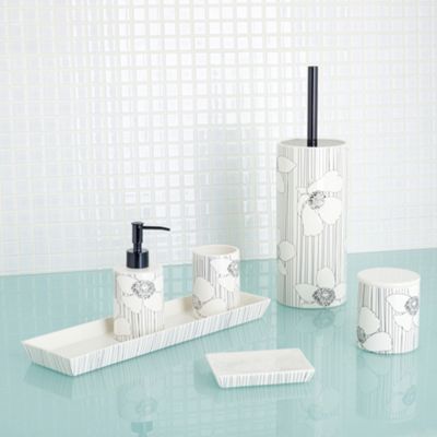 White Anemone bathroom accessories