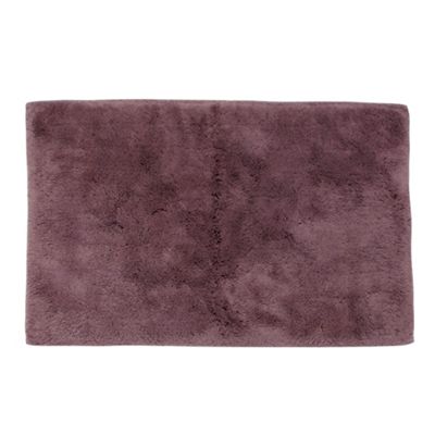 Mauve extra soft bath mat