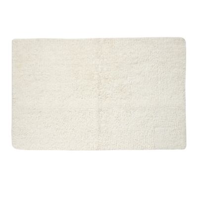 Cream reversible bath mat