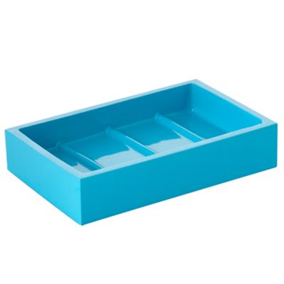 Debenhams Turquoise resin soap dish