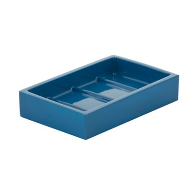 Debenhams Dark blue resin soap dish