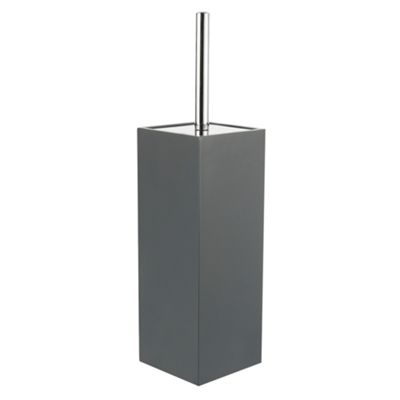 Dark grey resin toilet brush