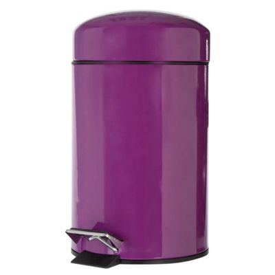 Purple domed pedal bin