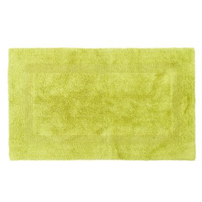 Lime green reversible bath mat