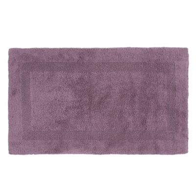 Mauve reversible bath mat