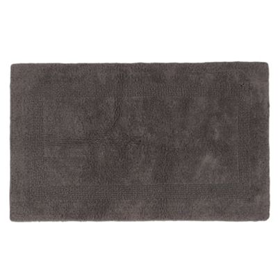 Grey luxury reversible bath mat