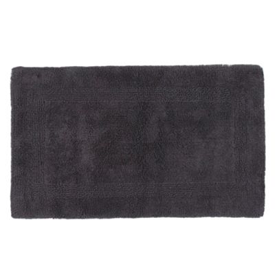 Dark grey reversible bath mat