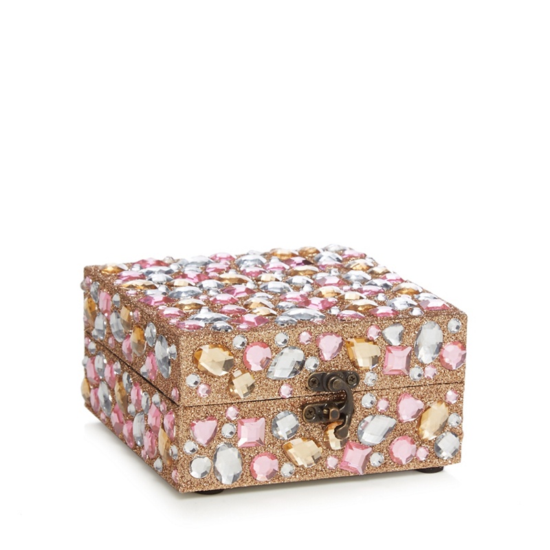 Debenhams - Multi-Coloured Stone Trinket Box With Milk And White Chocolates - 49G Review