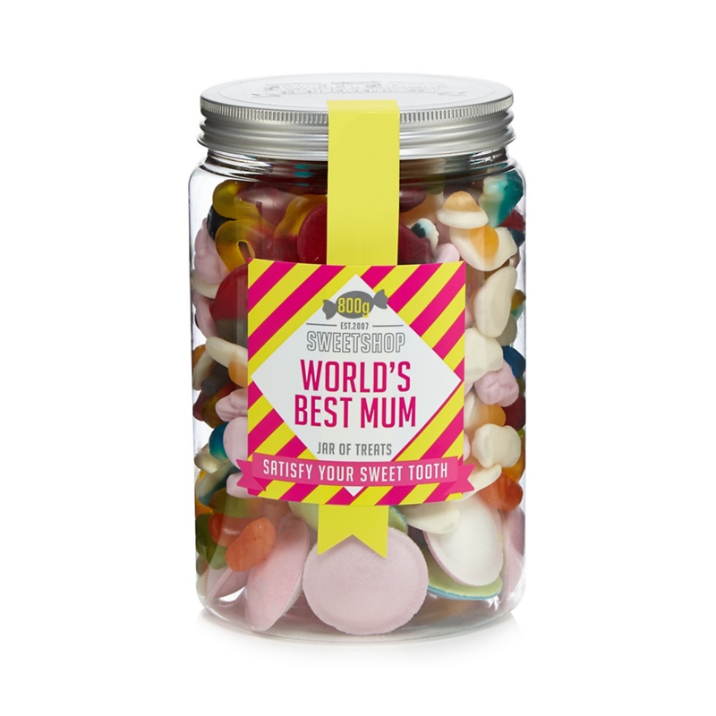 Sweet Shop - 'Worlds Best Mum' Jar Of Sweets - 800G Review