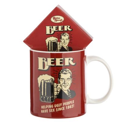 Beer retro spoof mug
