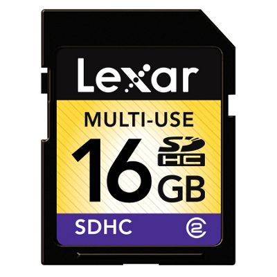 Black 16GB SDHC memory card