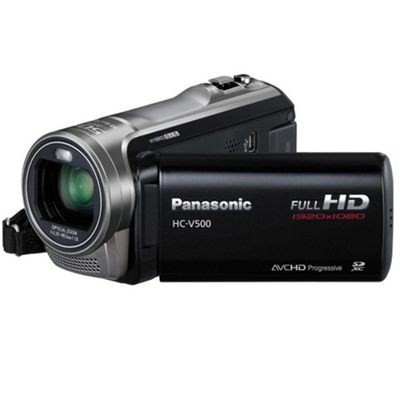  Camcorder on Panasonic Hcv500 Hd 1080p 38x Zoom 3 Touch Lcd Digital Camcorder