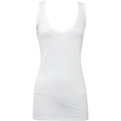 Oasis White silk trim vest