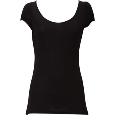 Oasis Black scoop neck t-shirt