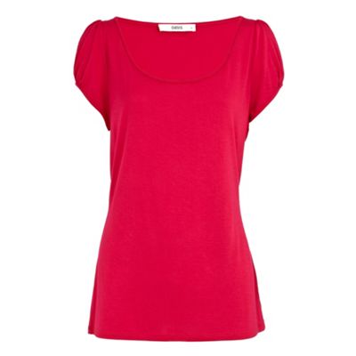 Oasis Red scoop neck t-shirt