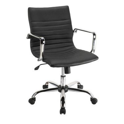 Black Blake chrome rocker swivel chair - Was £219