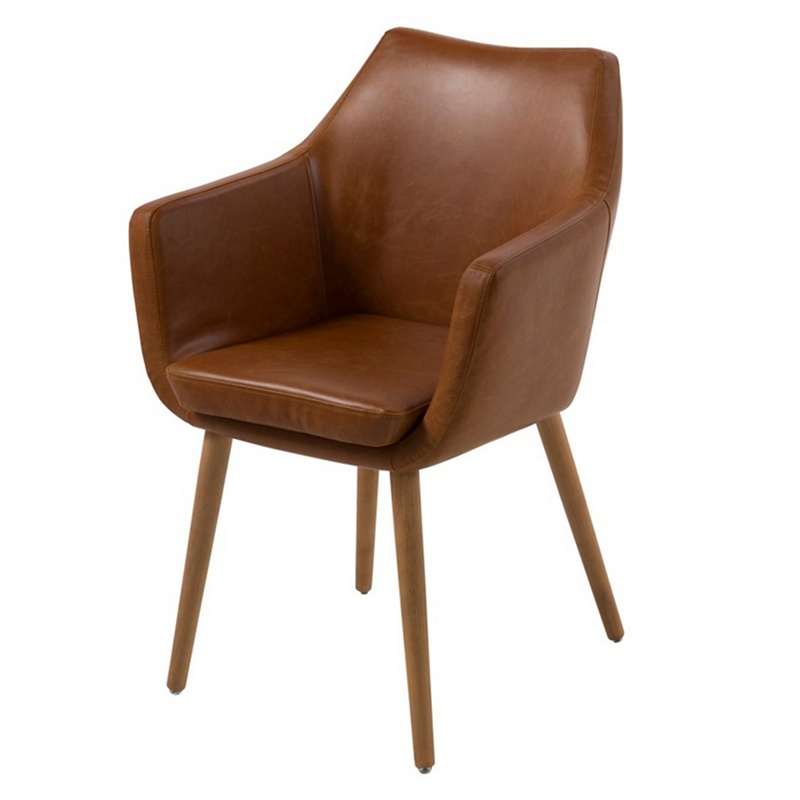 Debenhams - Brown Leather-Look 'Nia' Carver Chair Review