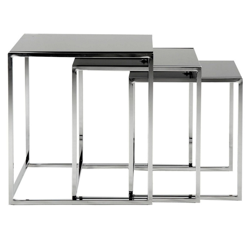 Debenhams - Black Glass 'Vancouver' Nest Of 3 Tables Review