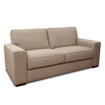 Natural Padstow fabric 3 seater sofa