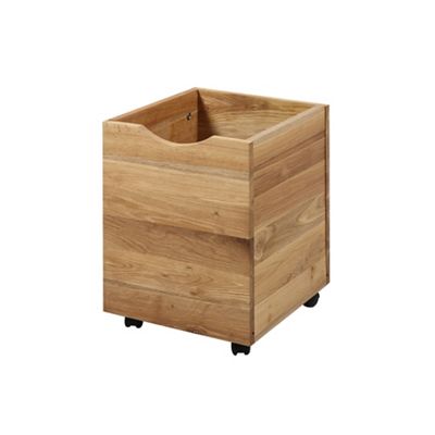 Debenhams - Set of 3 oak 'Zoe' storage boxes