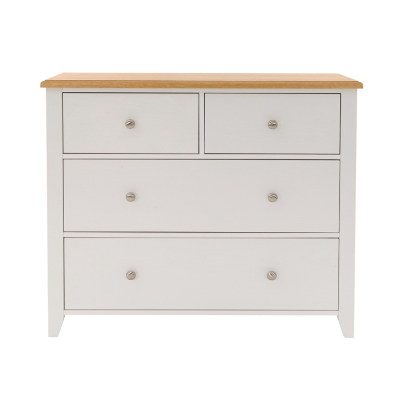 Debenhams - Oak Effect And White 'Georgia' 4 Drawer Chest Review