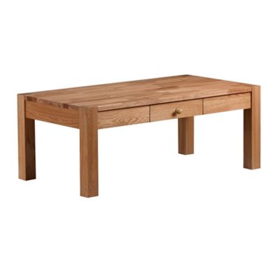 Light solid oak Newport coffee table - Was 399
