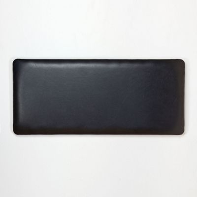 Black bonded leather Wimbledon headboard