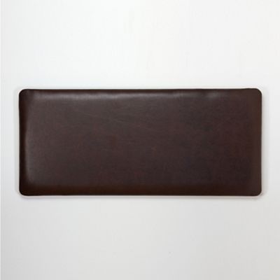 Debenhams Chocolate brown bonded leather Wimbledon headboard