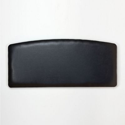 Black bonded leather Kew headboard