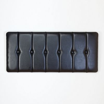 Debenhams Black bonded leather Chiswick headboard