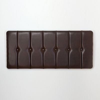 Chocolate brown bonded leather Chiswick headboard