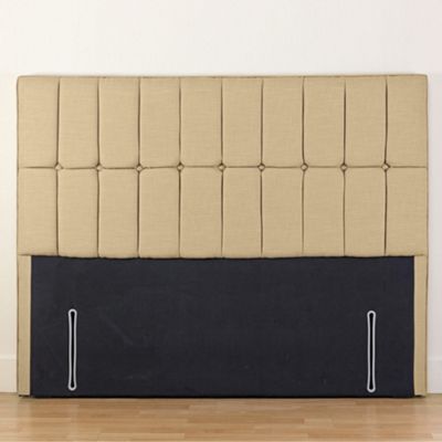 Beige fabric Kensington headboard