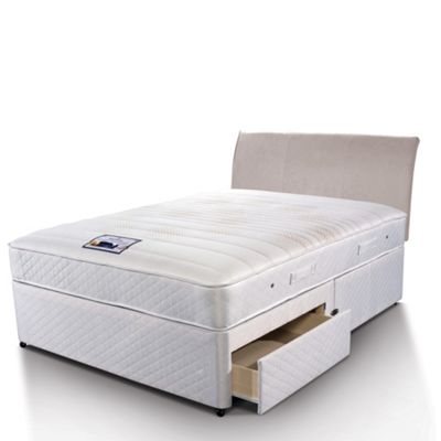 White Select Visco 800 divan bed