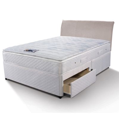Sleepeezee White Select Visco 1000 divan bed