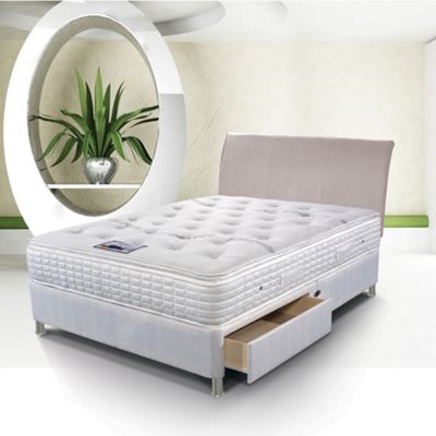 Sleepeezee Cool Comfort Chrome 2000 divan bed and mattress