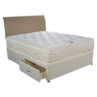 Cream Touch Supreme 2000 divan and mattress set