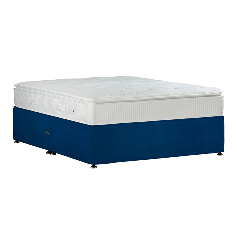 Sleepeezee - Navy 'Gel Sensation Bronze' Plush Velvet No Storage Divan Bed With Mattress Review