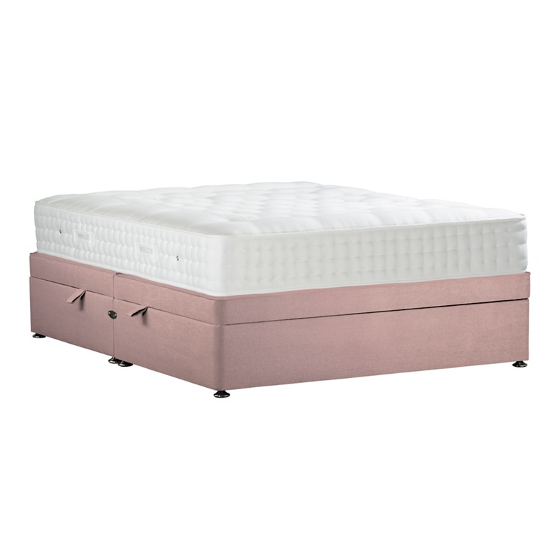 Sleepeezee - Light Pink 'Natural Indulgence Bronze' Plush Velvet Side Ottoman Divan Bed With Mattress Review