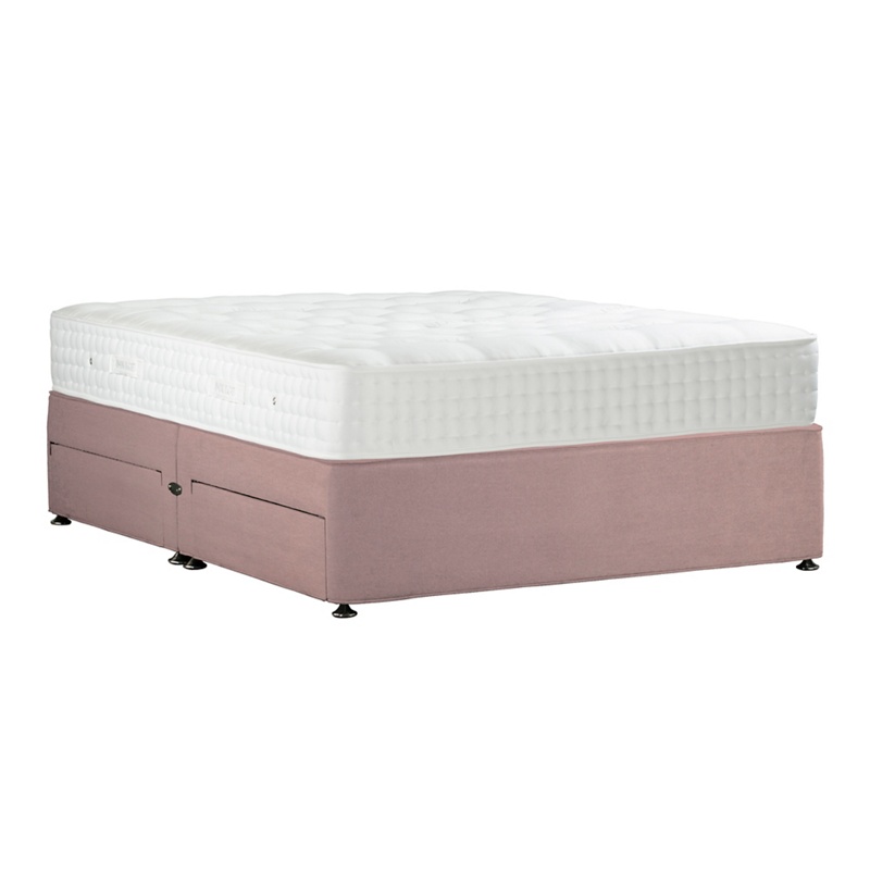 Sleepeezee - Light Pink 'Natural Indulgence Silver' Plush Velvet Divan Bed With Mattress And 4 Drawers Review