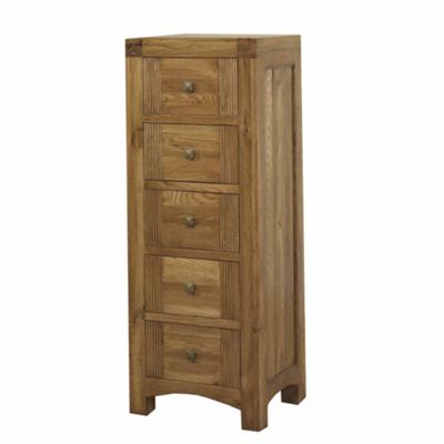 Wooden monaco chest of five drawers