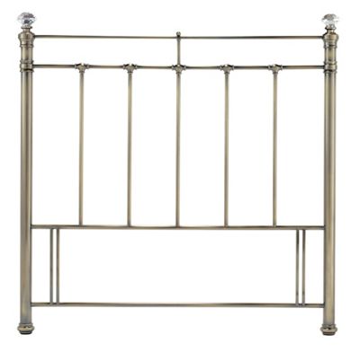 Juliette antique brass headboard