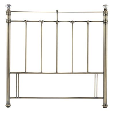 Juliette antique brass headboard