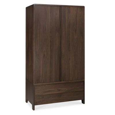 Debenhams Walnut Domino double wardrobe